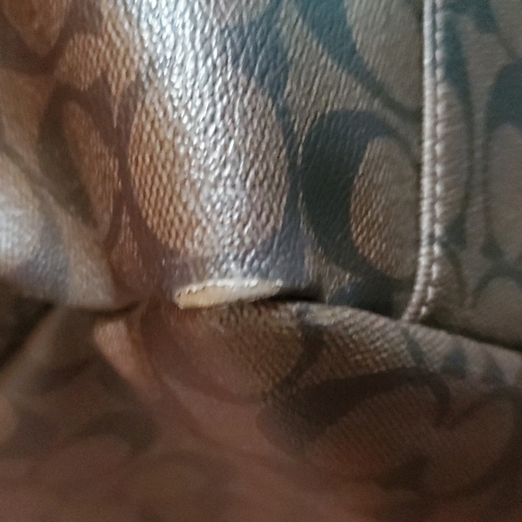 COACH Diaper Bag Brown Signature Baby Tote - Picture 9 of 16